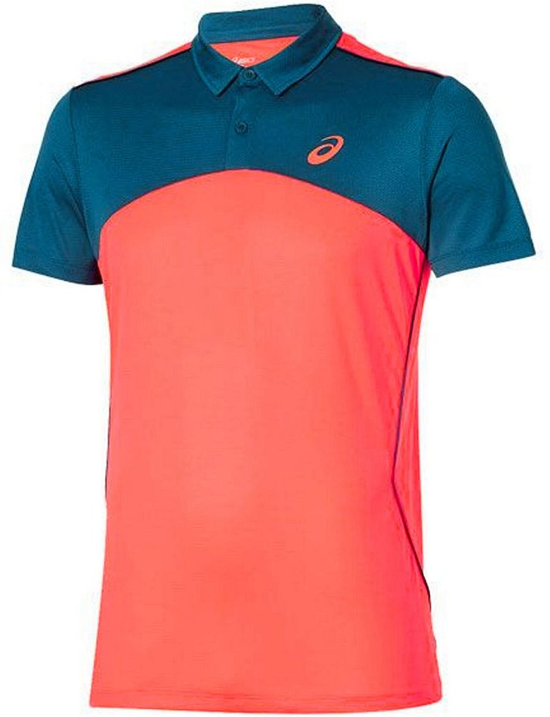 ASICS Player Herren Pink Tennis Polo Shirt