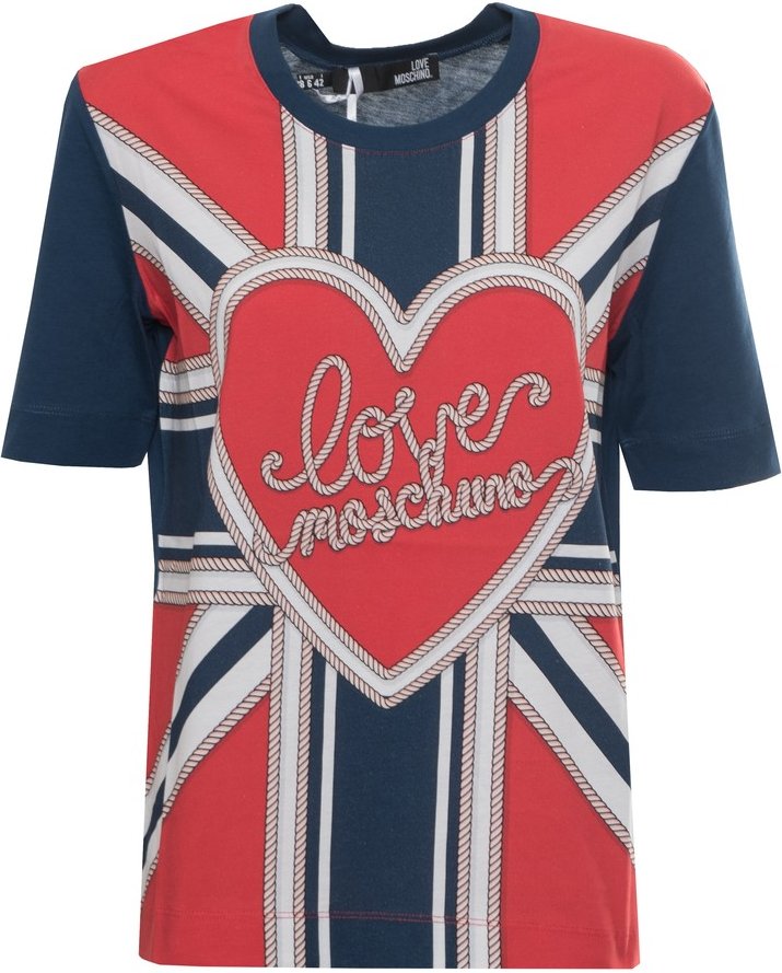 Union Jack Herz Grafik T-Shirt