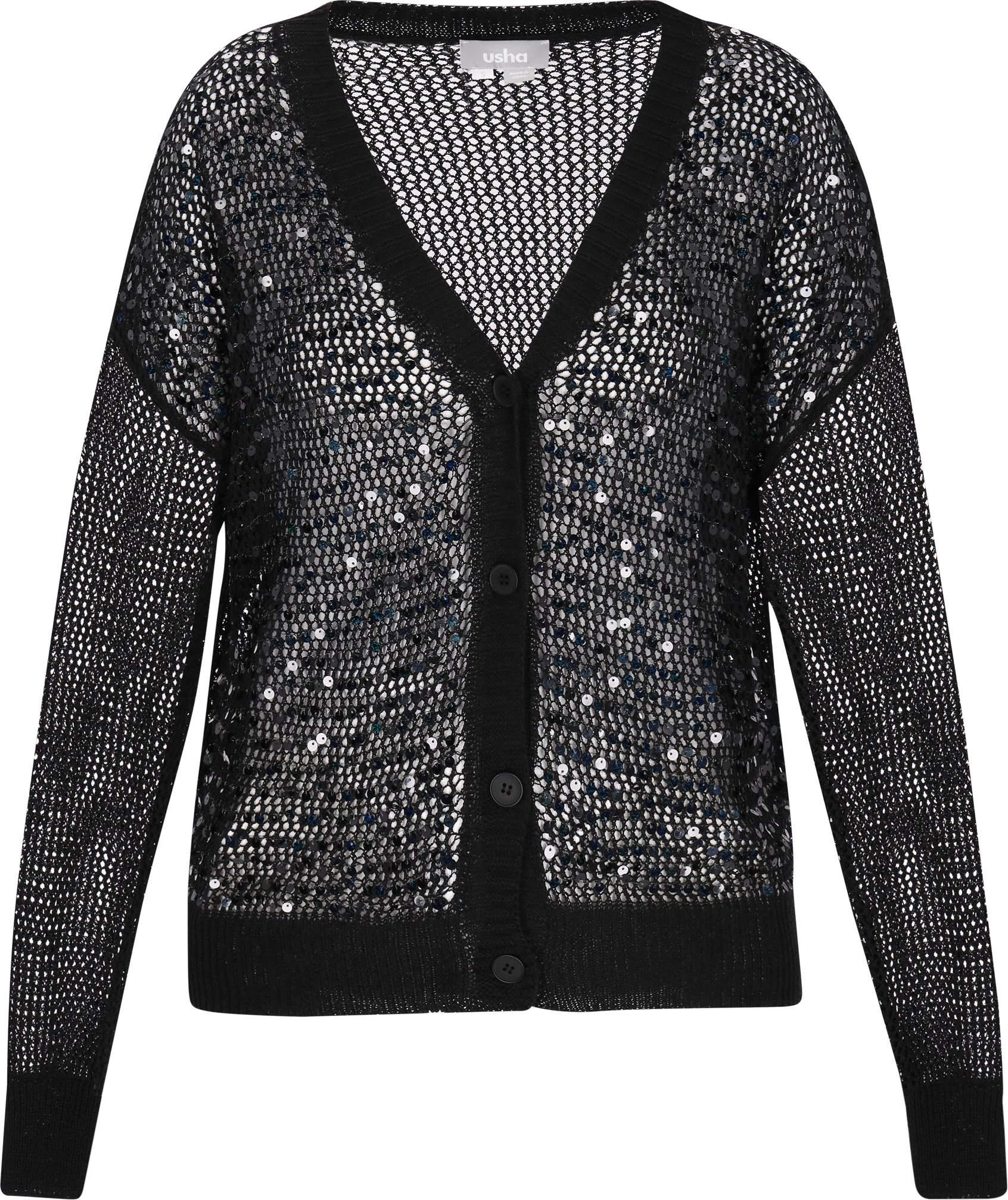 usha Strickjacke Frauen Schwarz