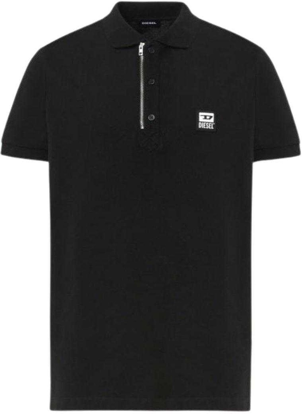 Thumbnail - Diesel - "T-Harry" Poloshirt für Herren, Reißverschluss (Schwarz)