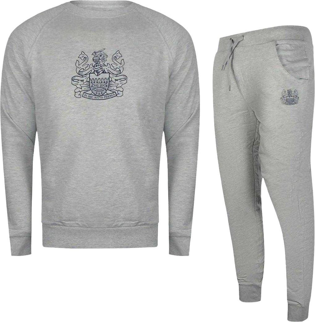 Aquascutum - "Iconic" Trainingsanzug für Herren, Rundhalsausschnitt (Grau)