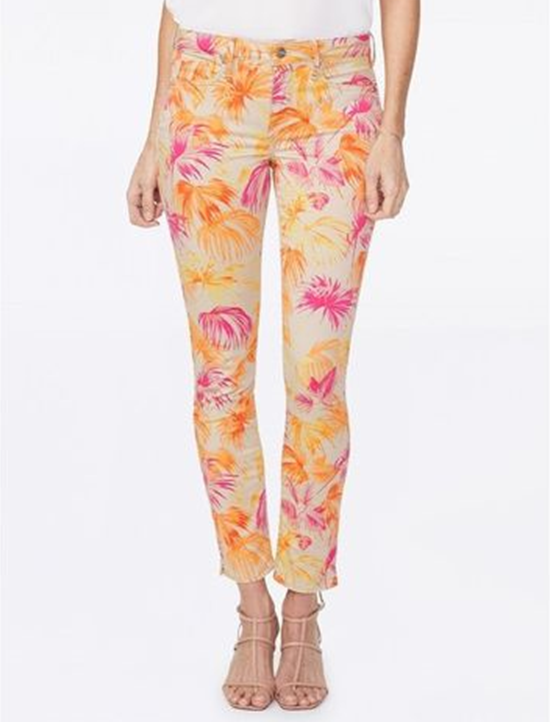 Alina Skinny Ankle Jeans Print Premium Denim | Strandgarten-Clementine