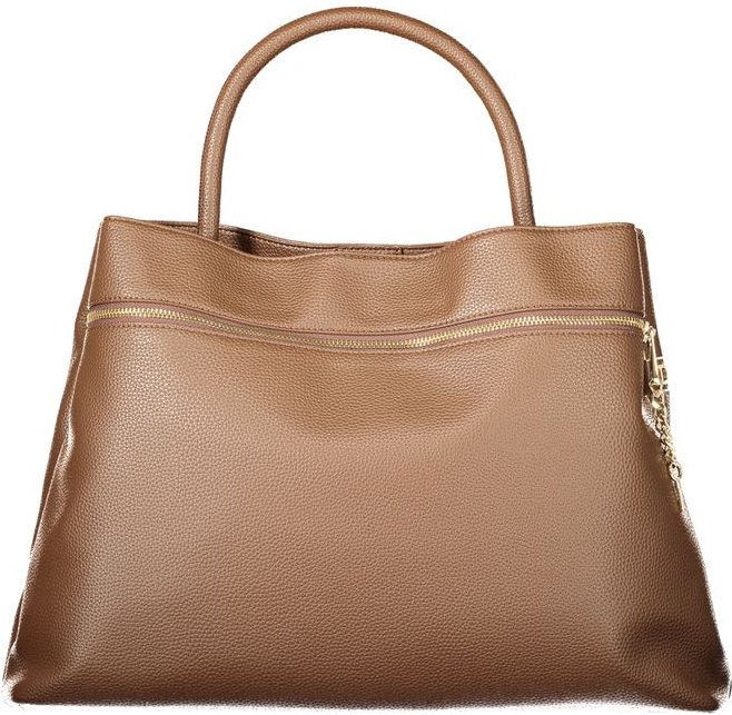 Karamell Handtasche mit Reißverschluss