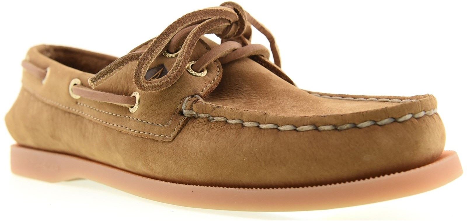 Sperry Authentic 2 Eye Bootslackleder Damen Tan Bootsschuhe