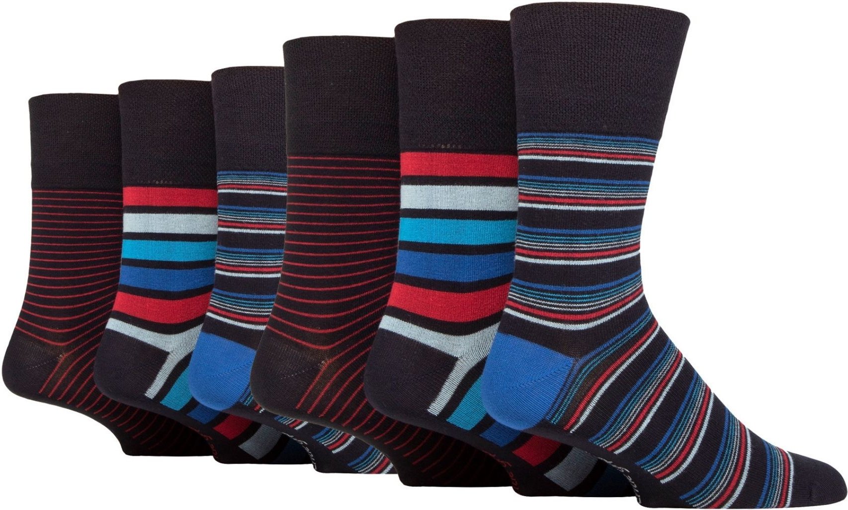Thumbnail - 6er-Pack Herren Socken aus Bambus mit losem, nicht elastischem Bündchen