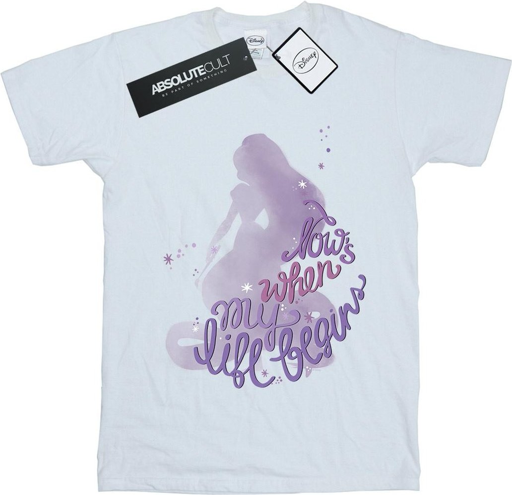 Disney - "Tangled Now's When My Life Begins" T-Shirt für Damen (Weiß)