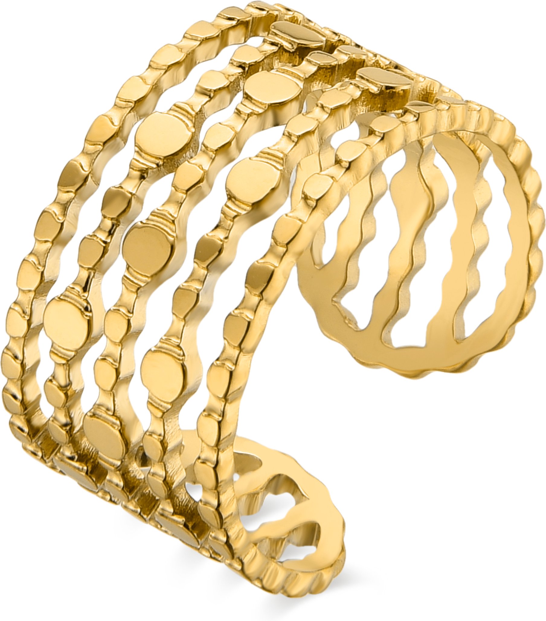 Luxenter Ring aus 18-karätigem Gelbgold - zaie