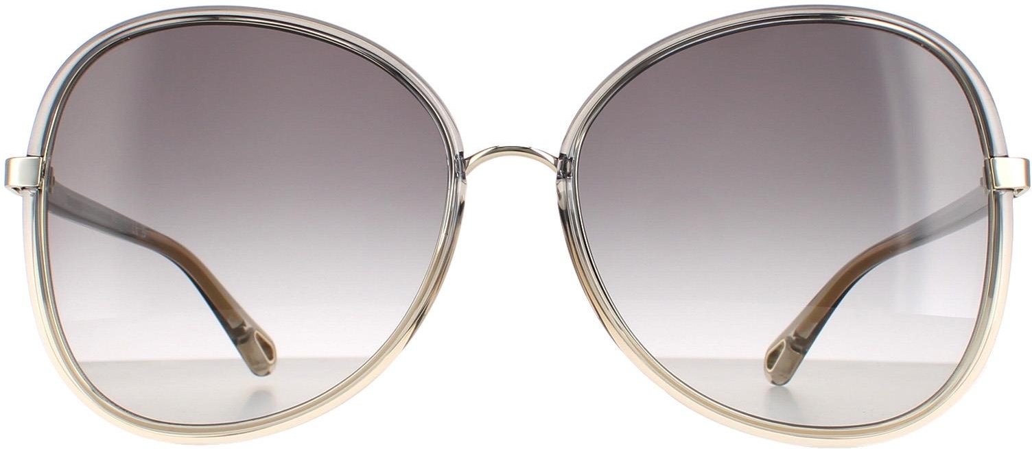 Chloe Butterfly Damen Grau bis Braun Crystal Fade und Gold Grau Gradient CH0030S Franky