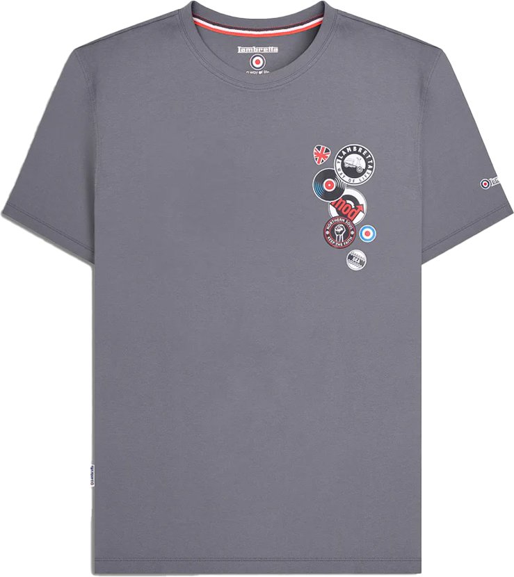 Lambretta - T-Shirt für Herren, Groß und Hoch (Eisen)