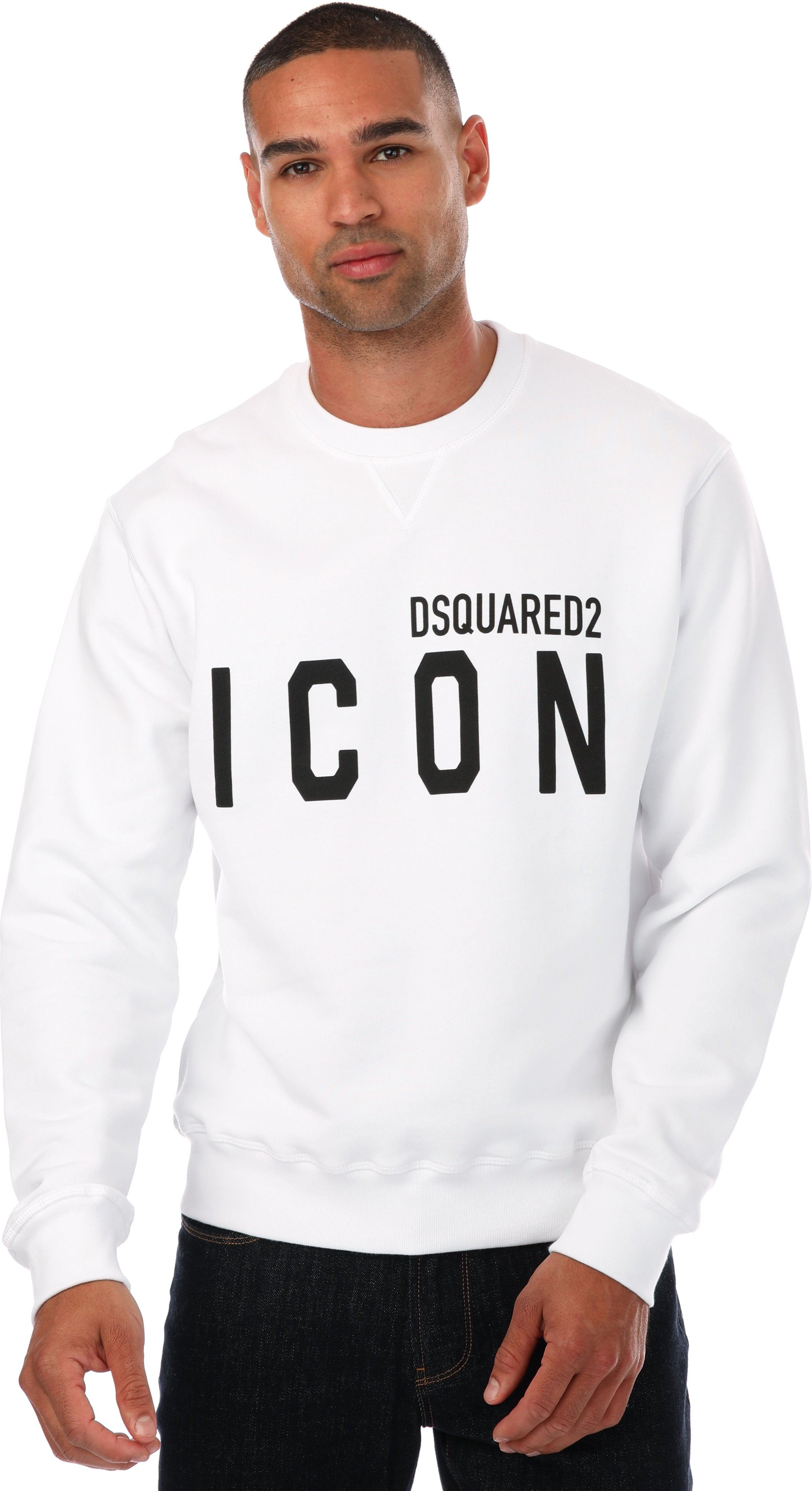 Sweat Icon DSquared2 Pour Homme en Blanc