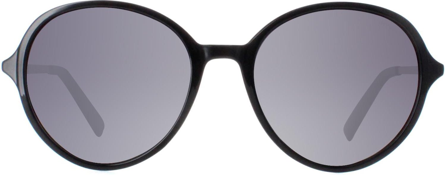 INVU Round Womens Schwarz Gold Grau Polarisiert B2135