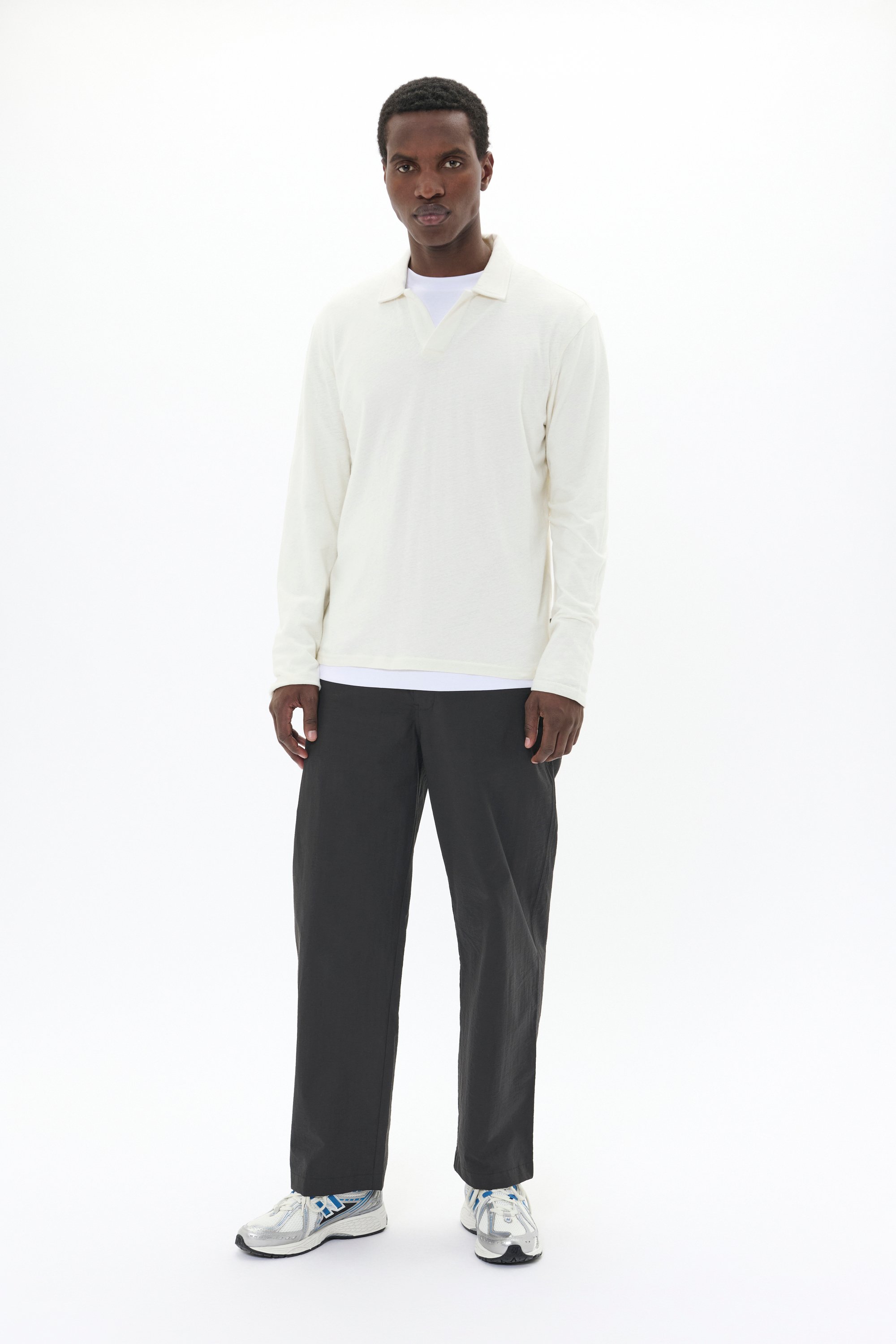 Thumbnail - Poloshirt Gerade Passform Off White offwhite
