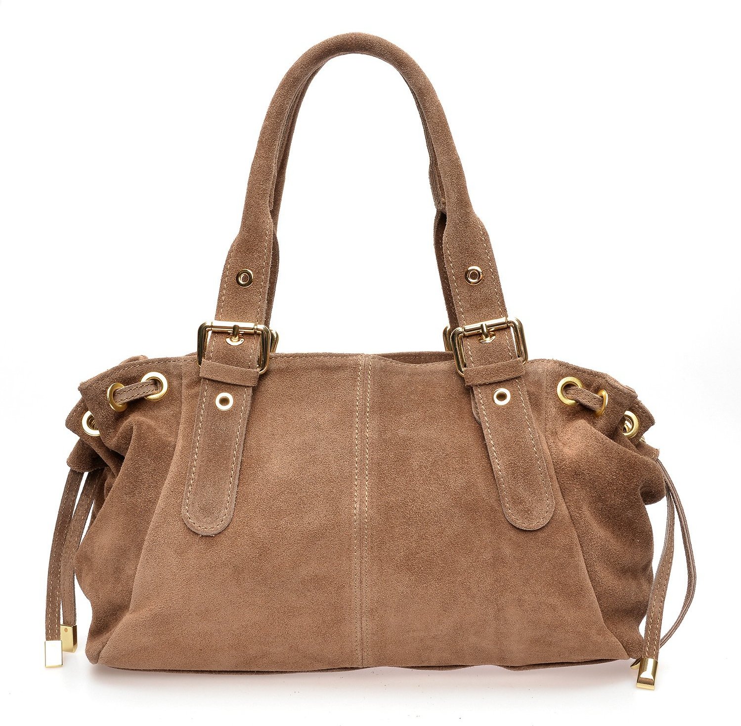 Anna Luchini Beiger Lederbeutel