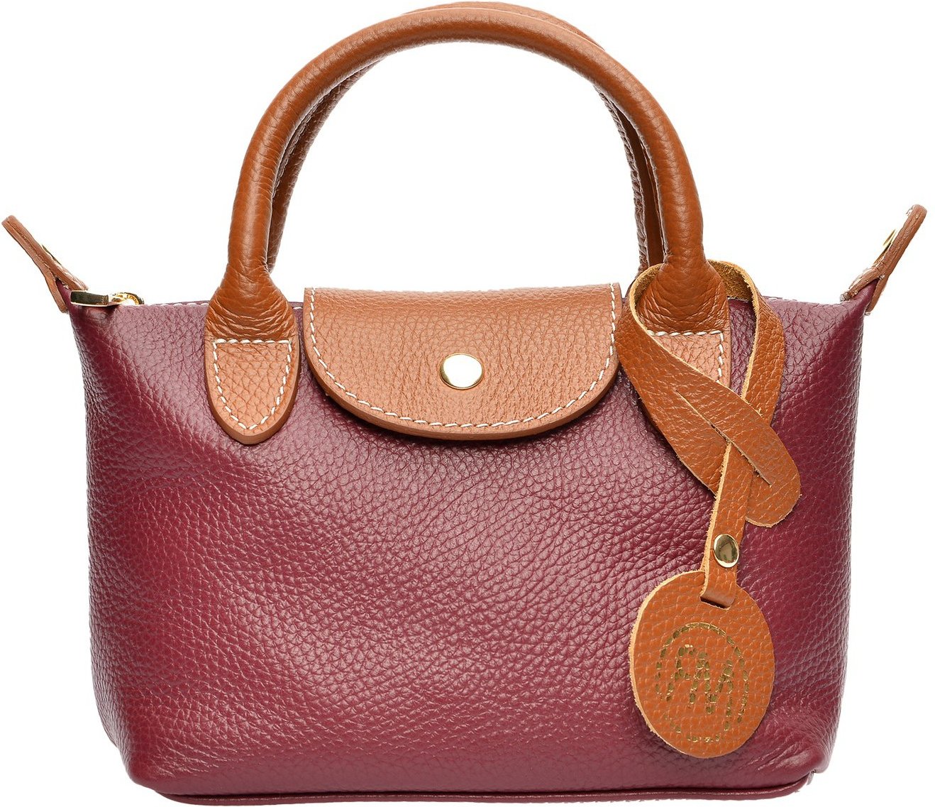 Roberta M Violette Lederhandtasche