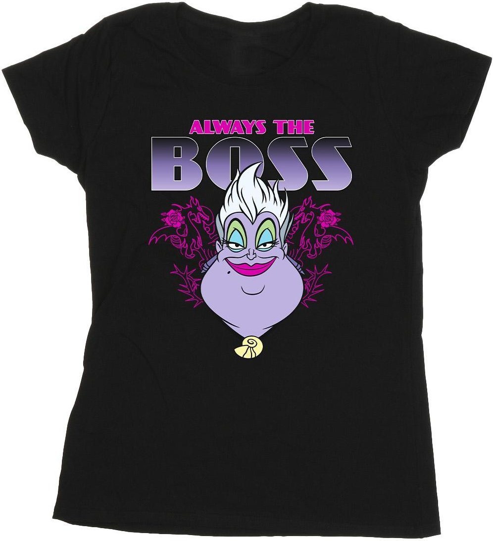 Disney - "The Little Mermaid Ursula Mum Is The Boss" T-Shirt für Damen (Schwarz)