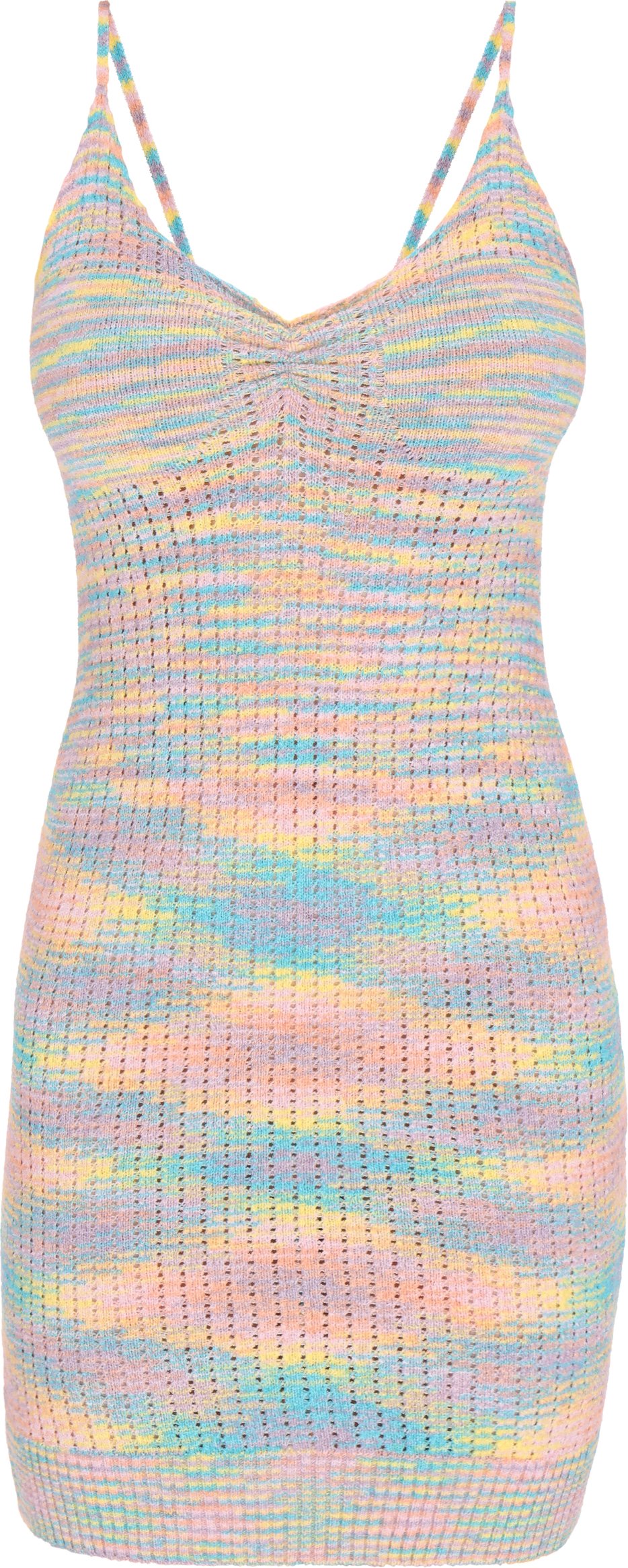 Mymo Kleid Frauen gelb mehrfarbig