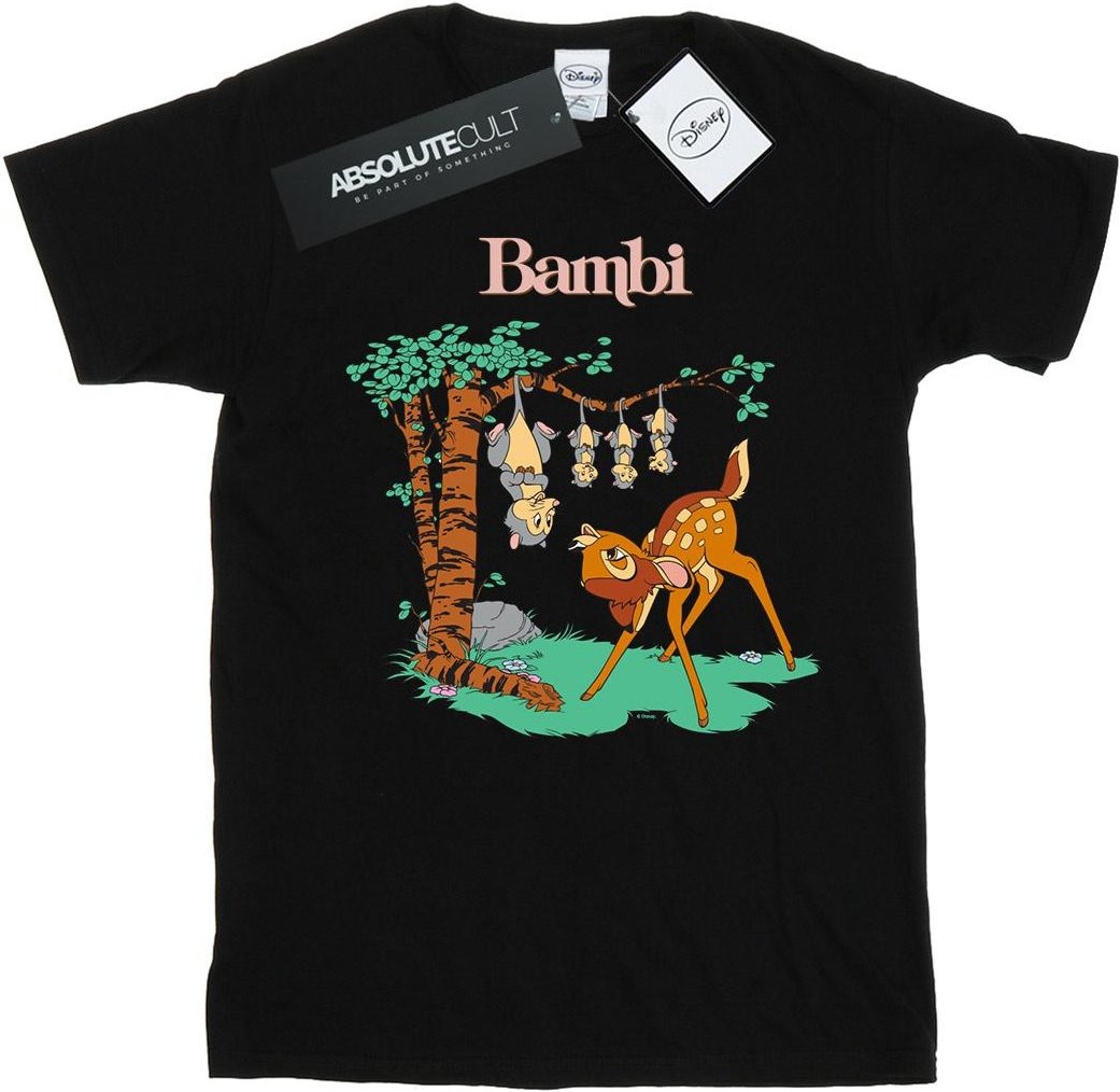 Disney - "Bambi Tilted Up" T-Shirt für Damen (Schwarz)