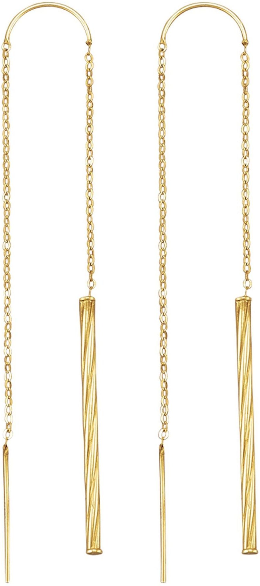 Fascination by Ellen K. Ohrhänger 375/- Gelbgold glanz diamantiert