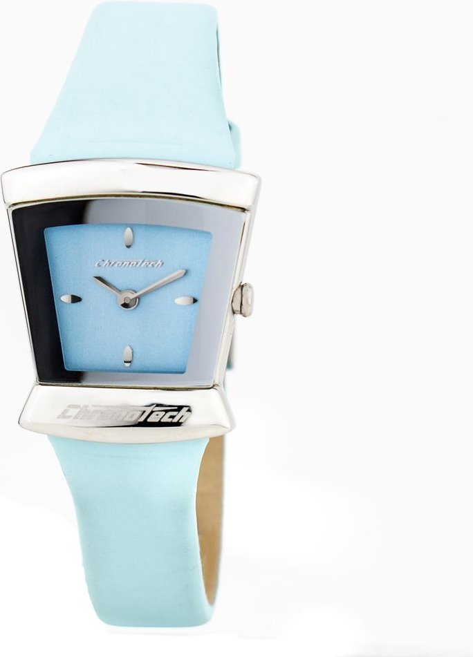 7355l02ac Hellblaues Lederarmbanduhr