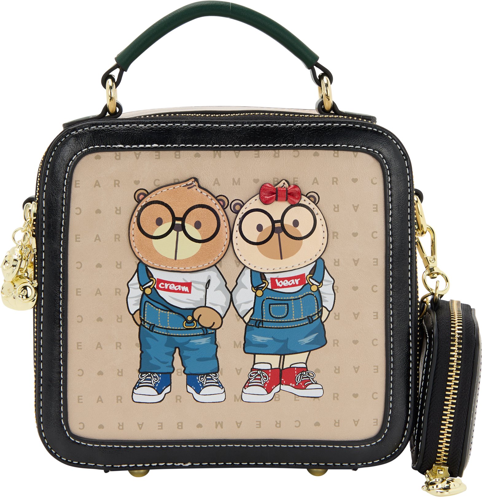 Mymo Handtasche Handtasche Mädchen beige,schwarz