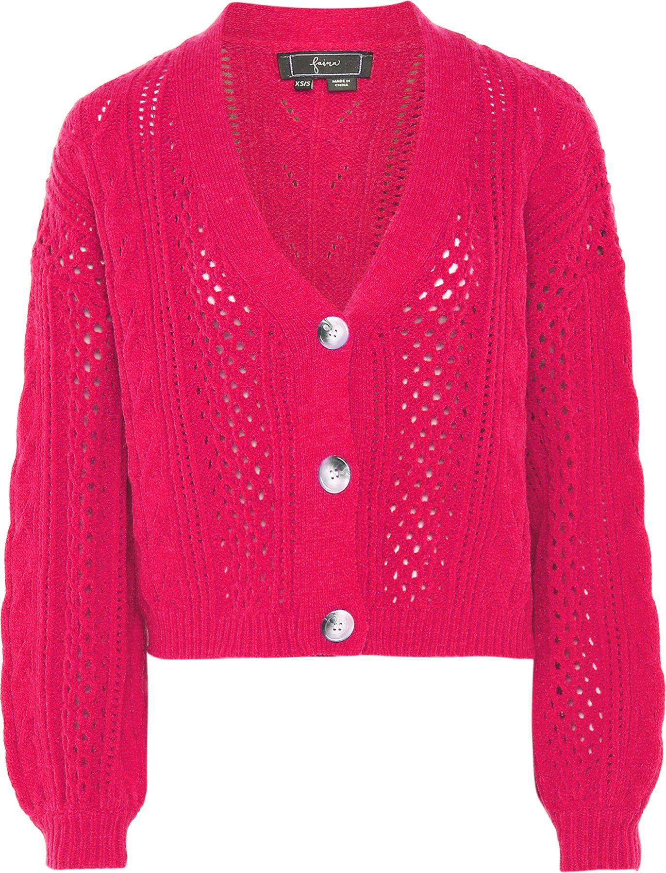 Faina Strickjacke Damen Rosa