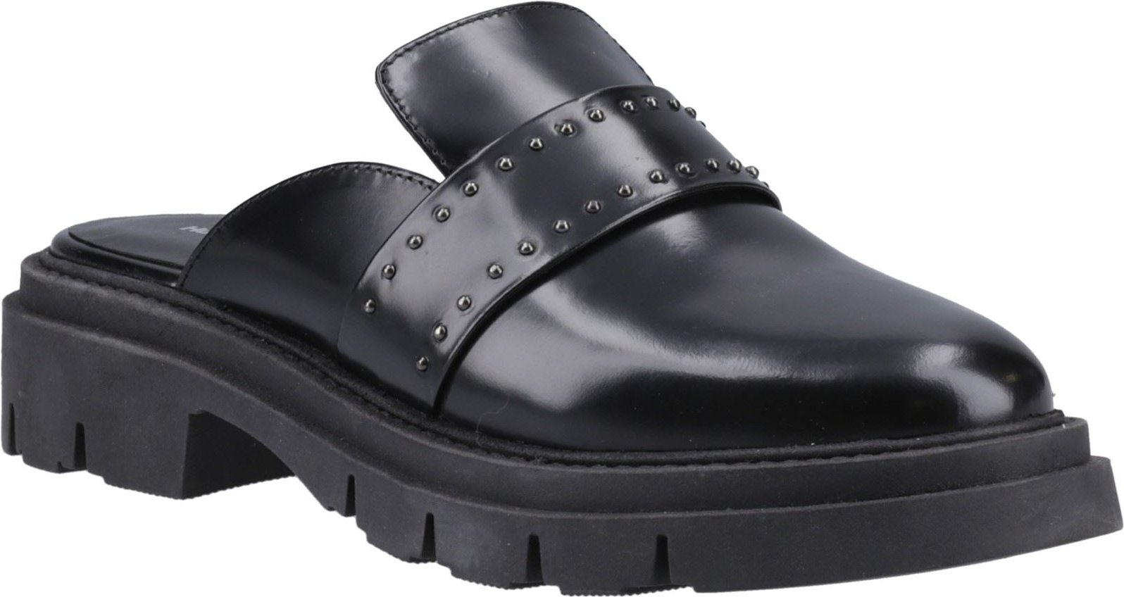 Thumbnail - Hush Puppies Nicole Nieten Leder Damen Schwarz Mules