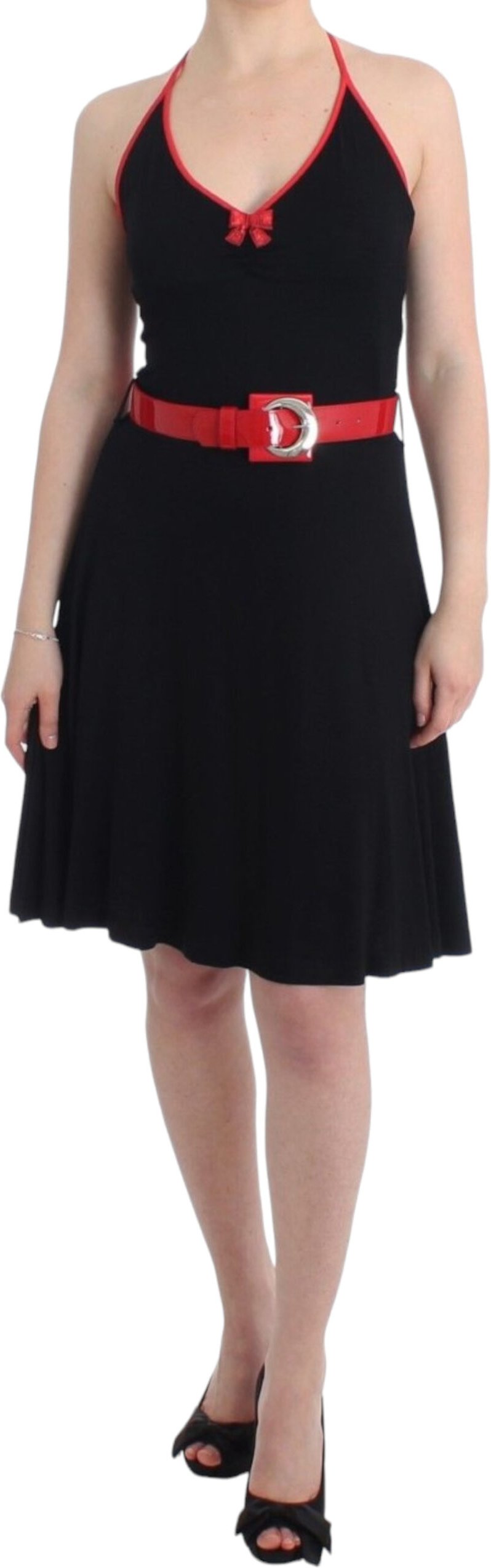 Halterneck A-Linien-Kleid