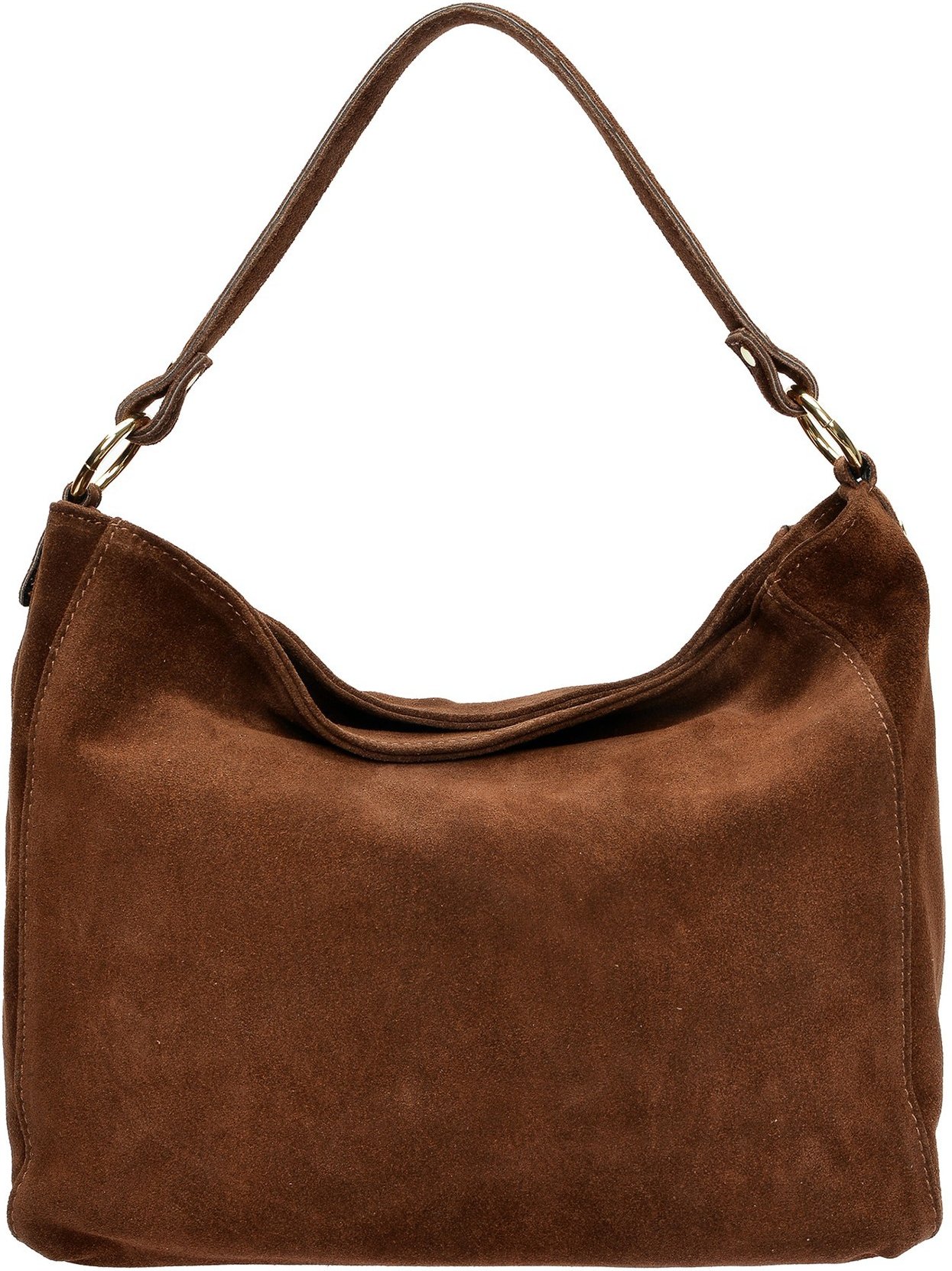 Isabella Rhea Kastanienbraune Lederhandtasche