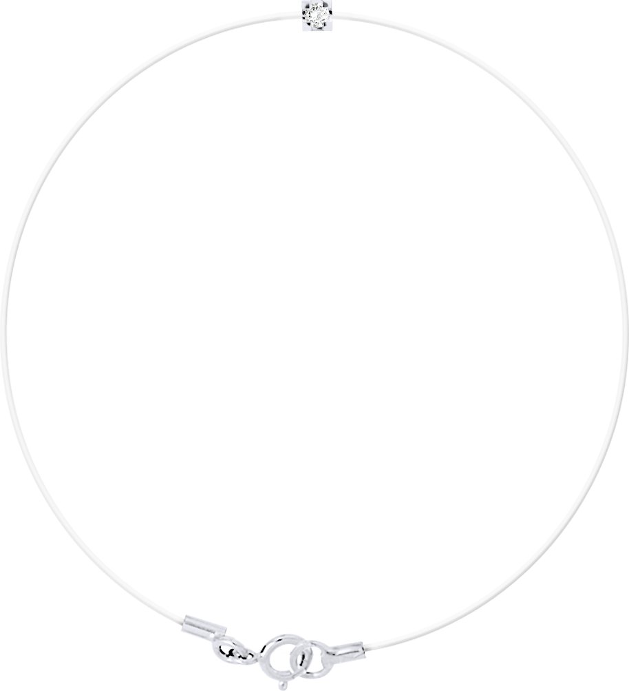 DIADEMA - Armband - Transparentes Nylon - Echter Diamant