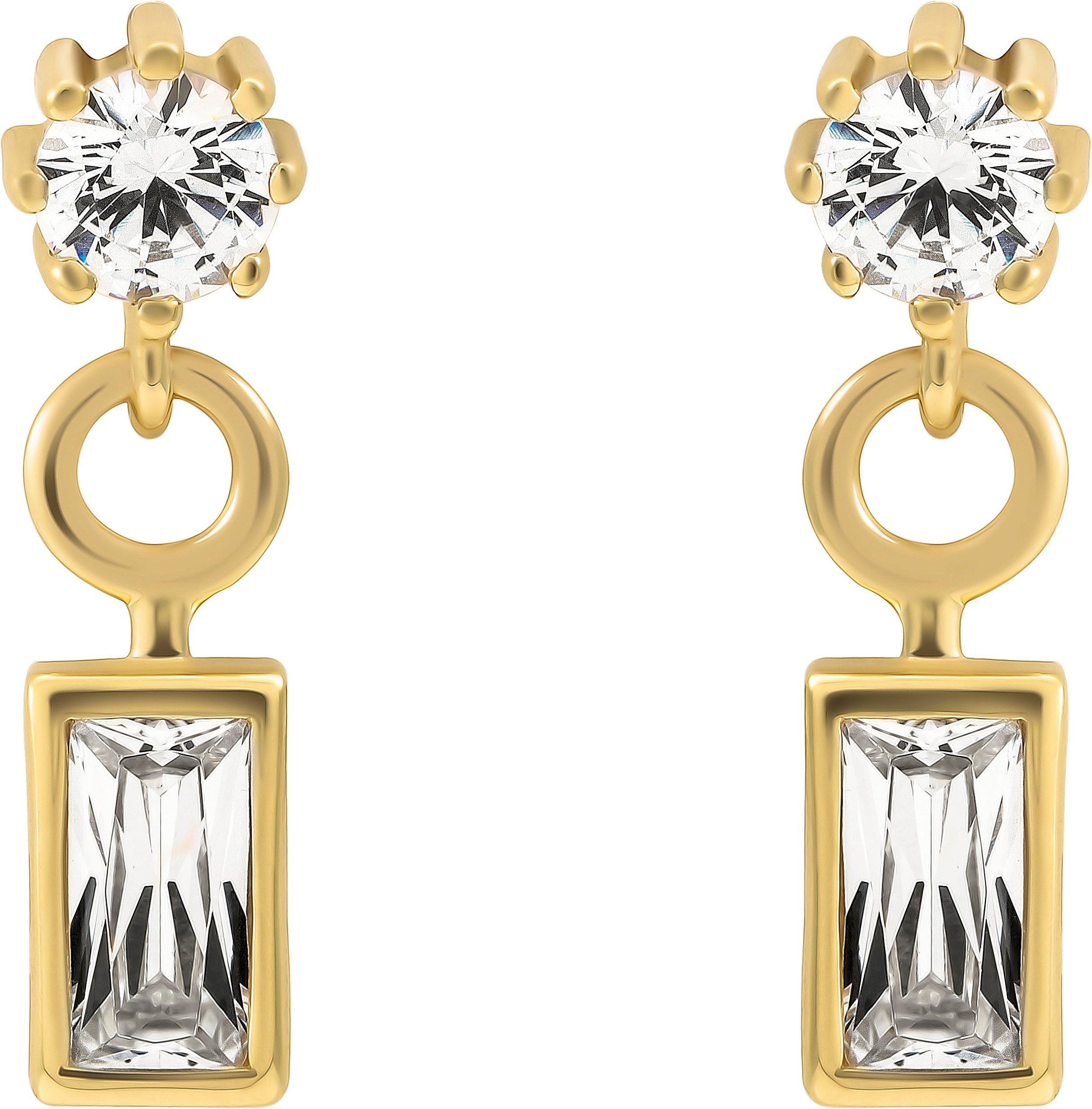 Orphelia 'Madelyn' Damen Ohrhänger aus 925er Sterling Silber - Gold ZO-7583/G