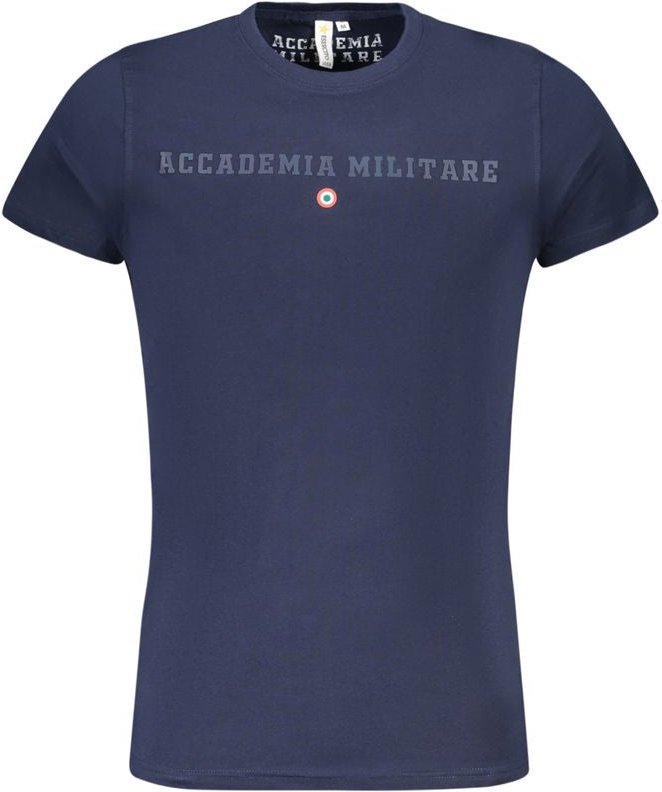 Accademia Militare Blu Baumwolle Herren T-Shirt