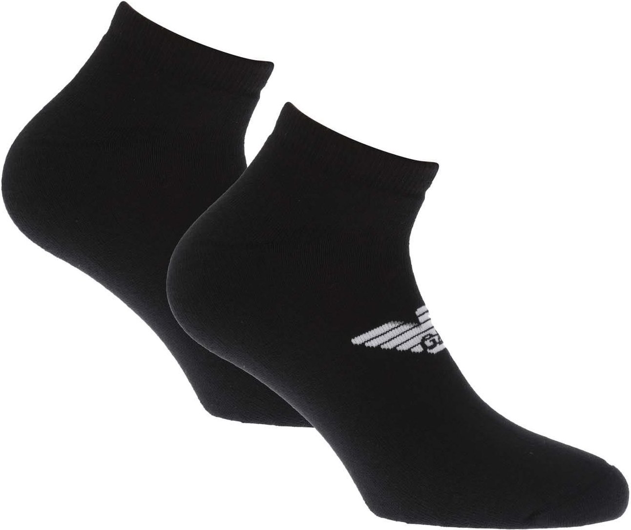 Emporio Armani - Socken für Herren/Damen Unisex(2er-Pack) (Schwarz)