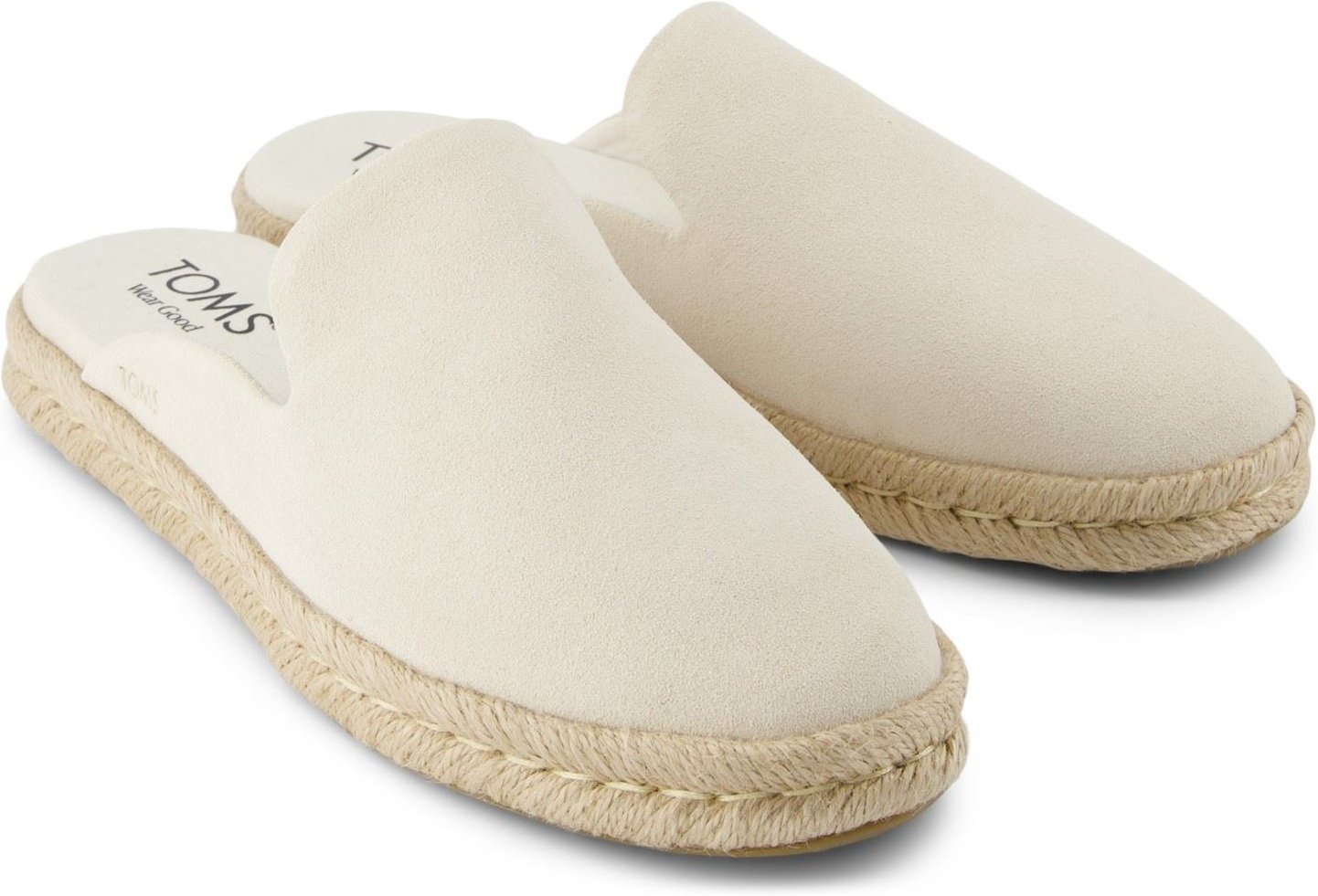 TOMS Santiago Mule Leder Damen Mules in Hellbeige