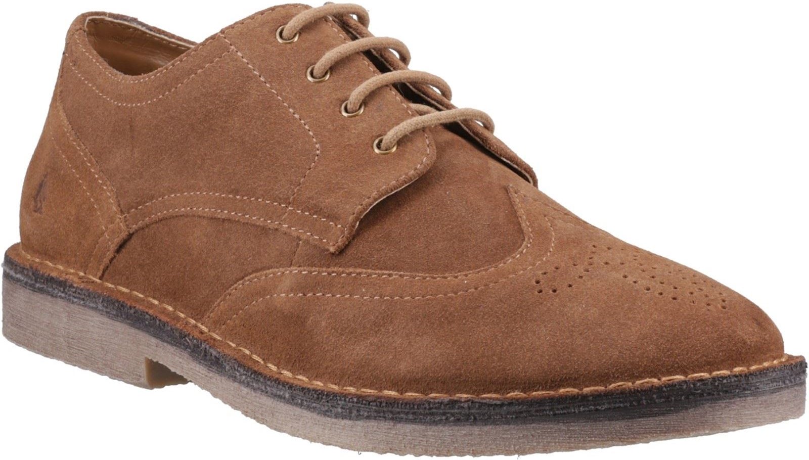 Hush Puppies Samson Leder Herren Tan Brogues Schuhe
