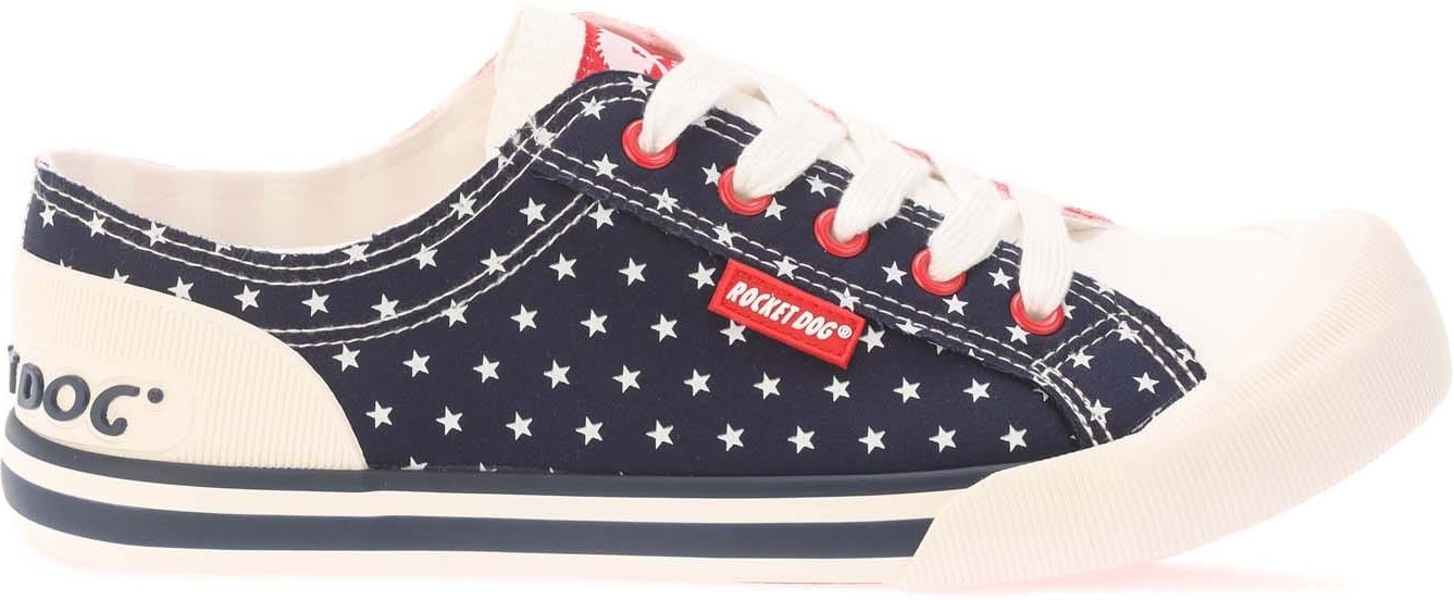 Damen Rocket Dog Jazzin Spangle Banner Pumps in Rot Navy