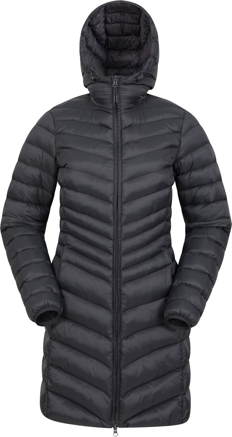 Mountain Warehouse Womens/Ladies Florence Long Padded Jacket (Schwarz)