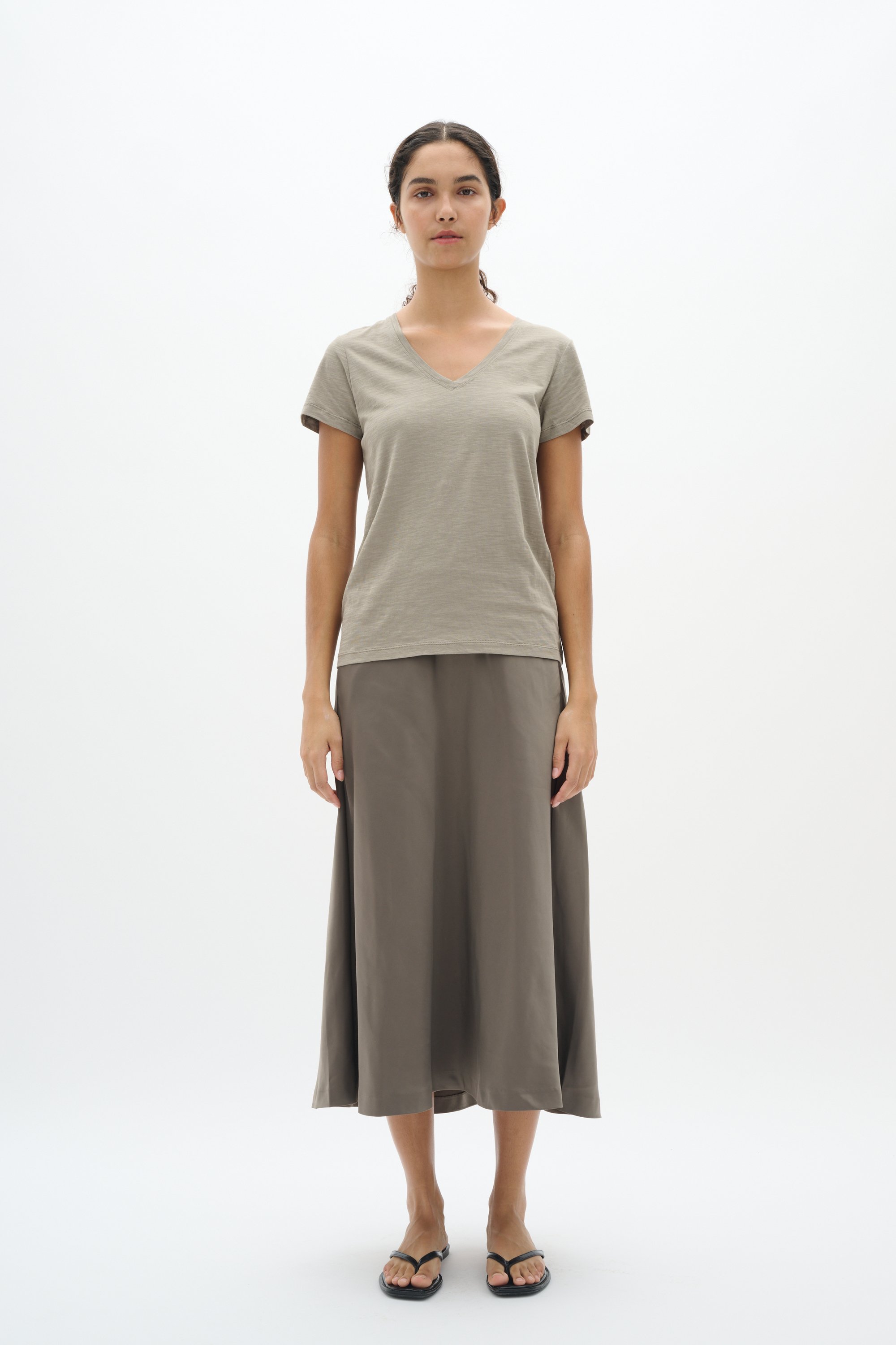 T-shirt Gerade Passform Pinetree grey