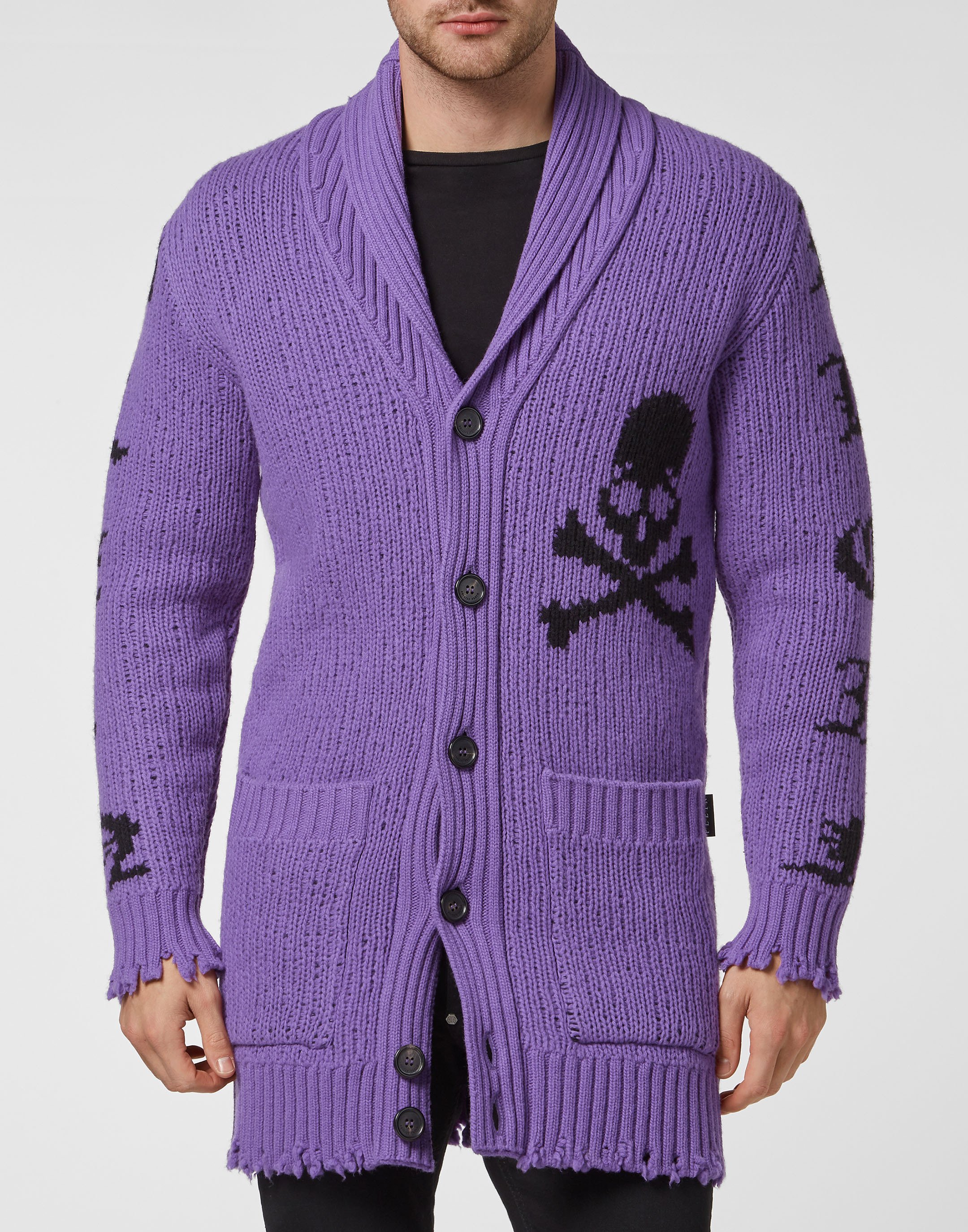 Strickjacke Skull And Plein