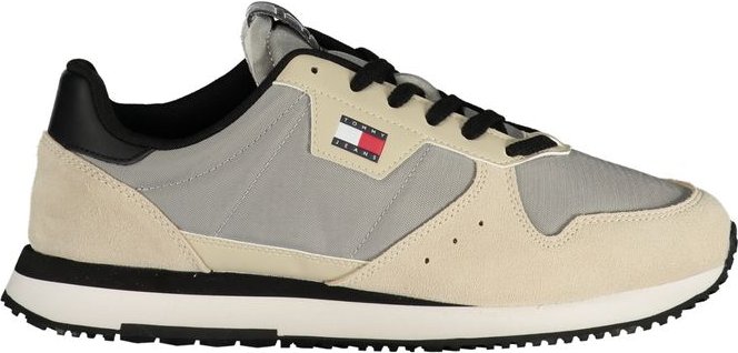 Tommy Hilfiger Grigio Leder Herren Sneaker