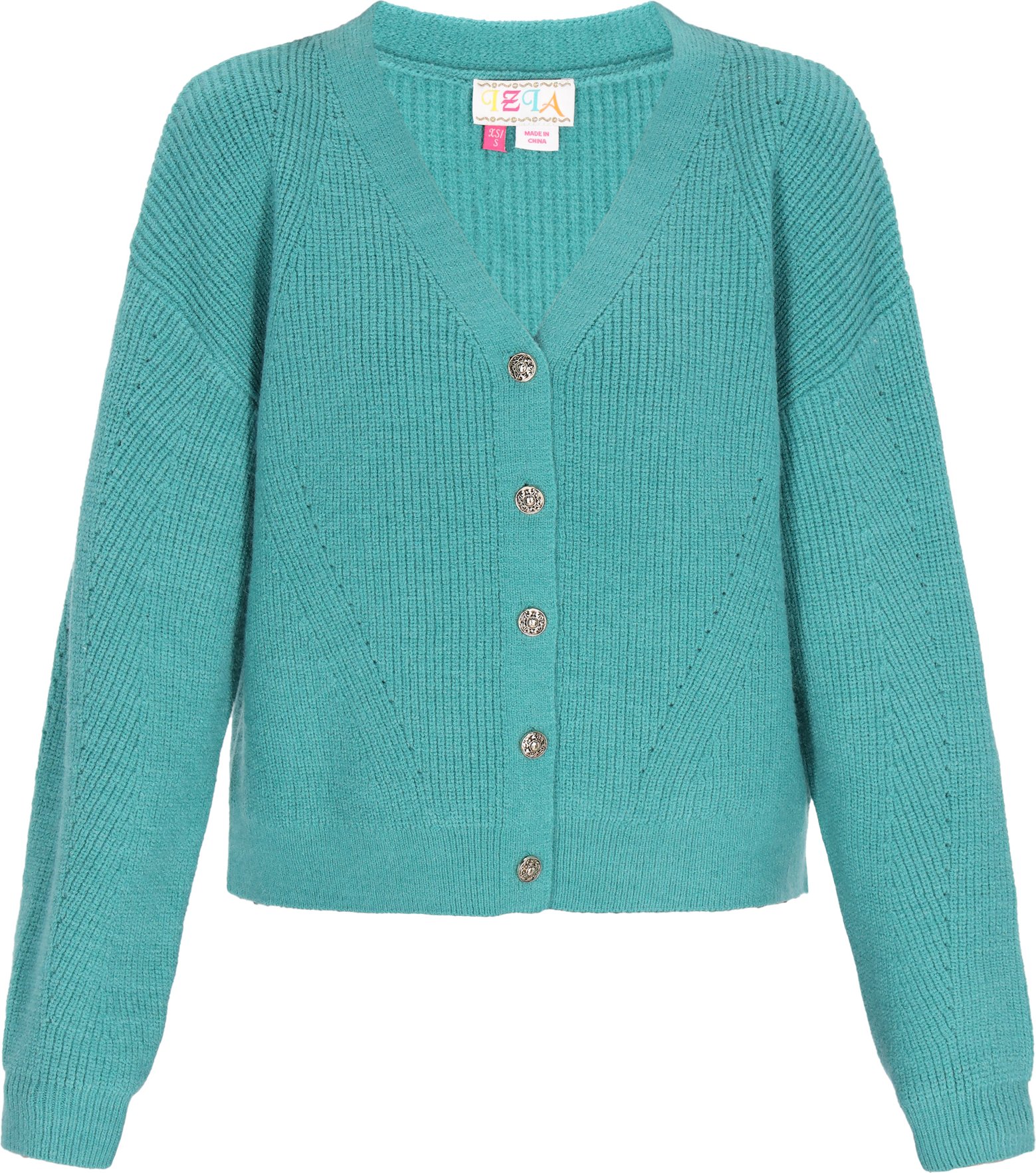 IZIA Strickjacke Frauen Türkis