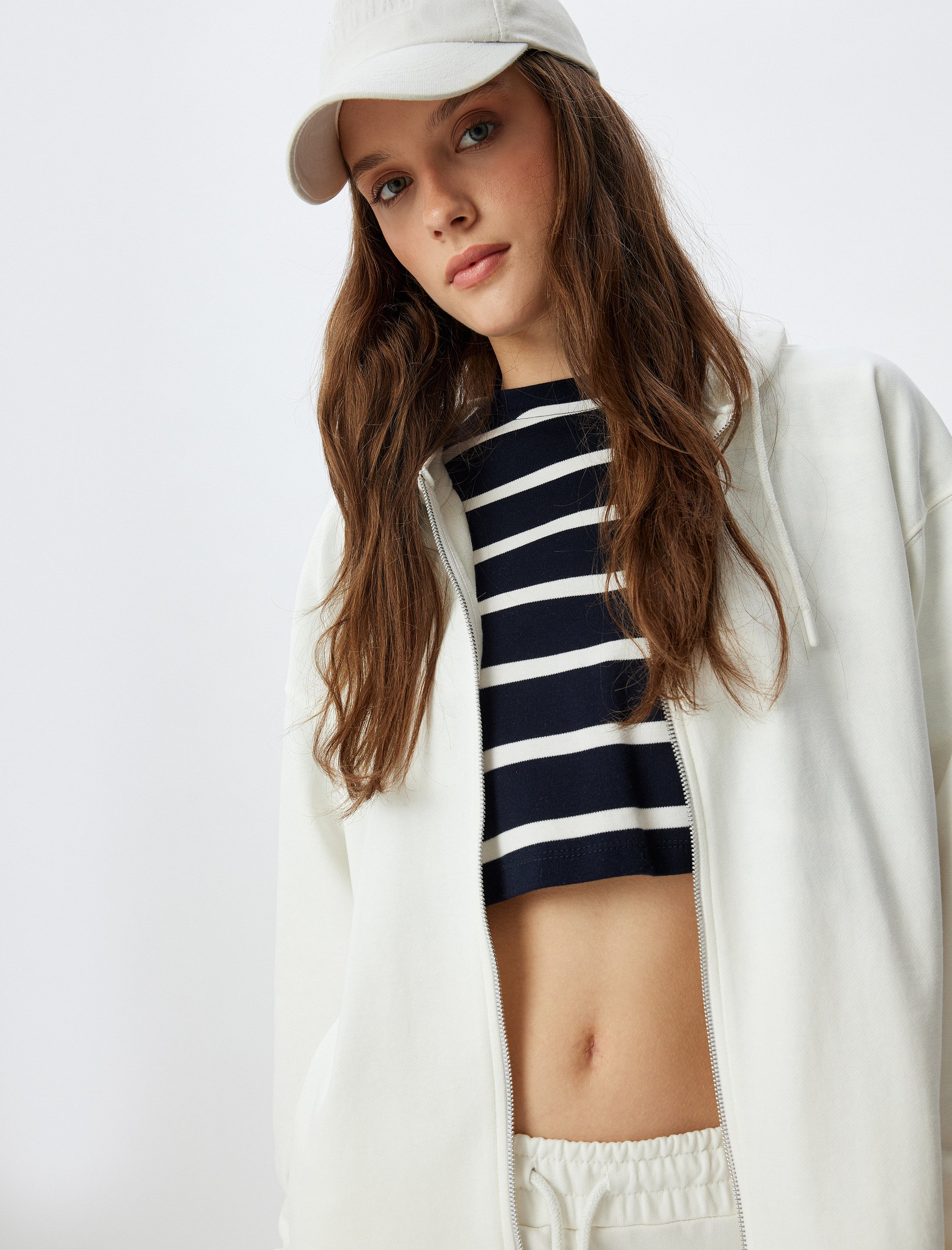 Koton Cardigan Vollreißverschluss Mit Reißverschlussdetail Cardigan