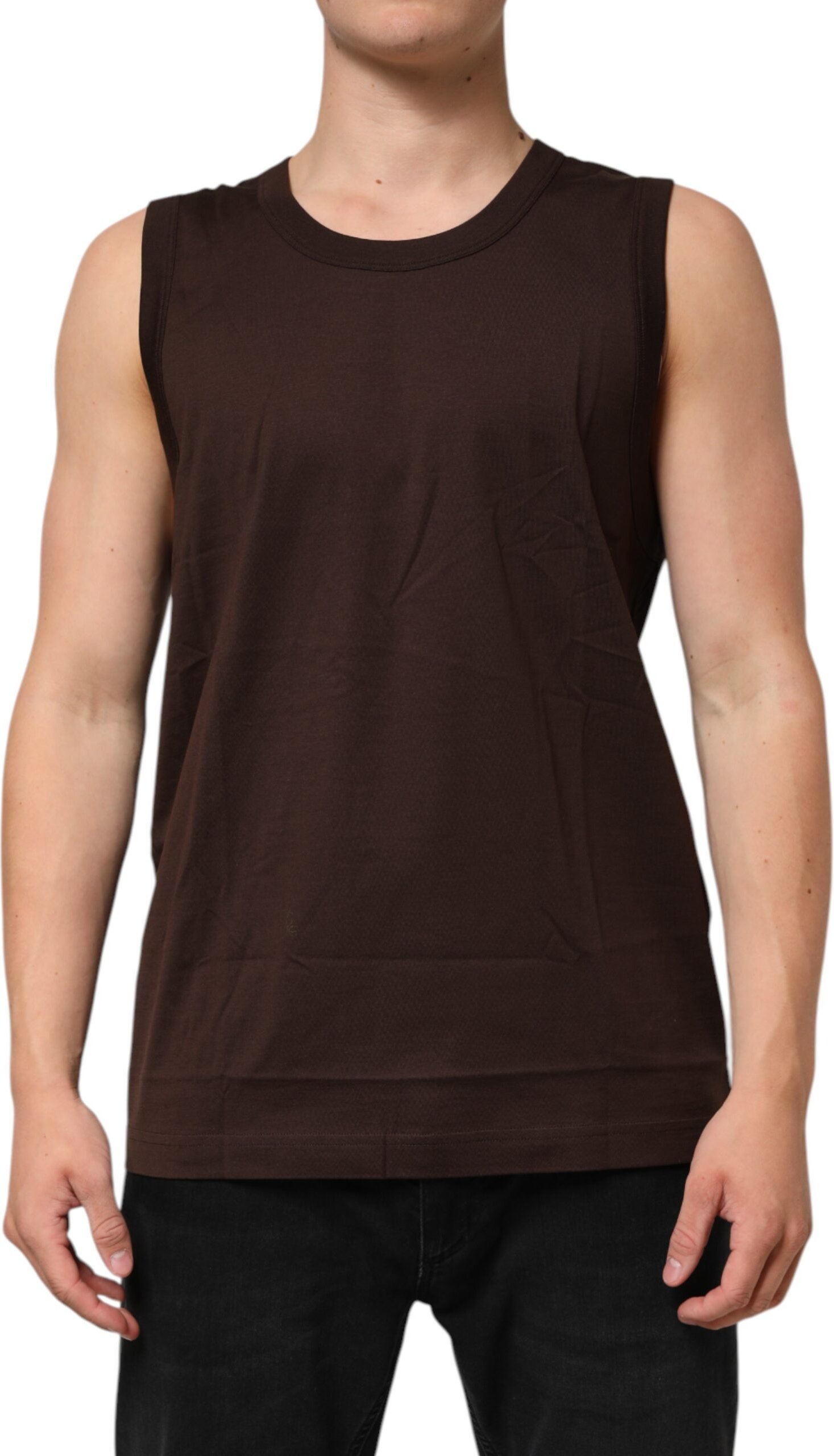 Ärmelloses Tanktop mit Rundhalsausschnitt