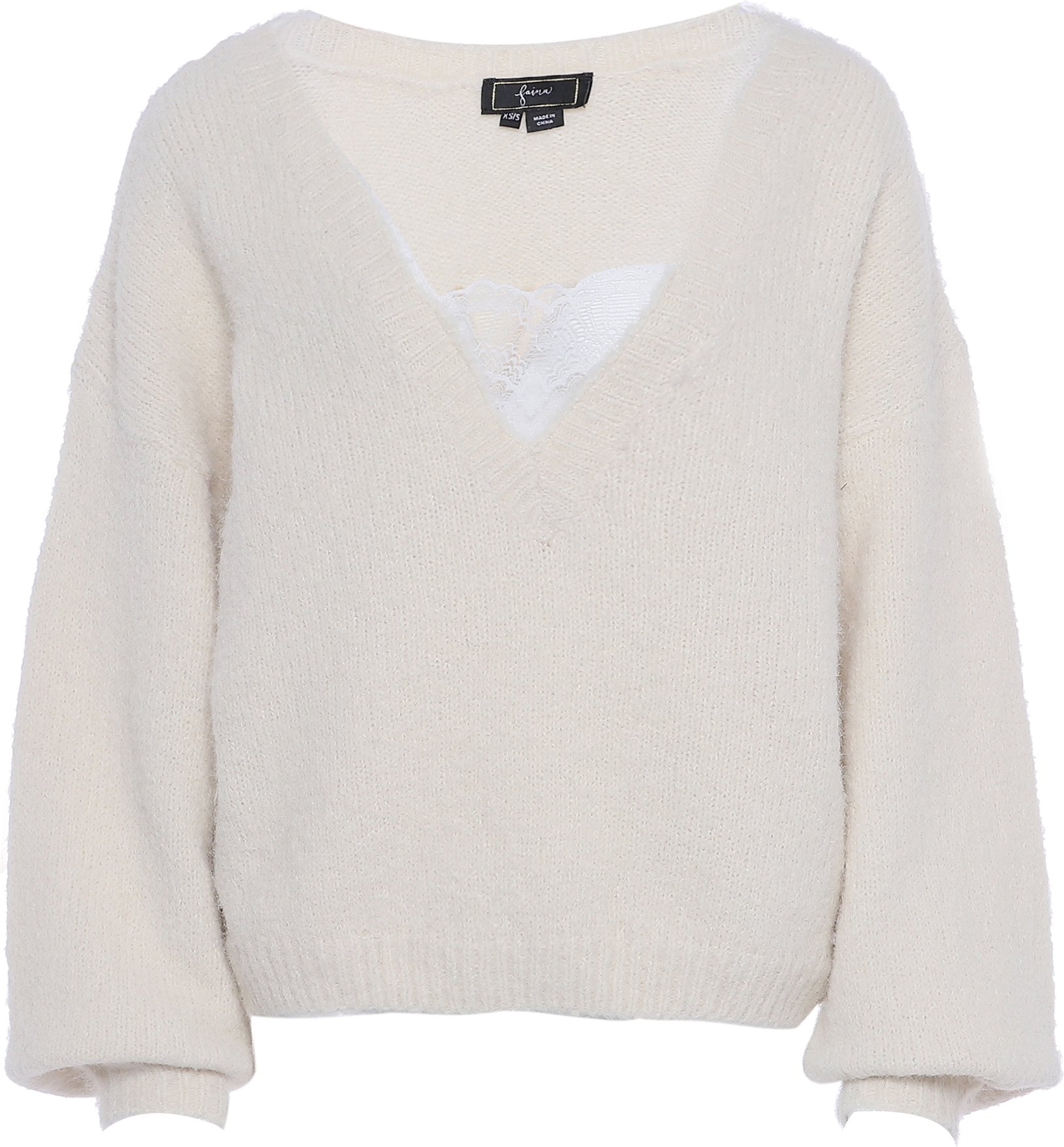 Faina Zur Seite fahren Damen Wollweiß