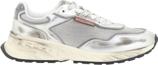 Dsquared² Weiße Kalbsleder Bos Taurus Sneakers