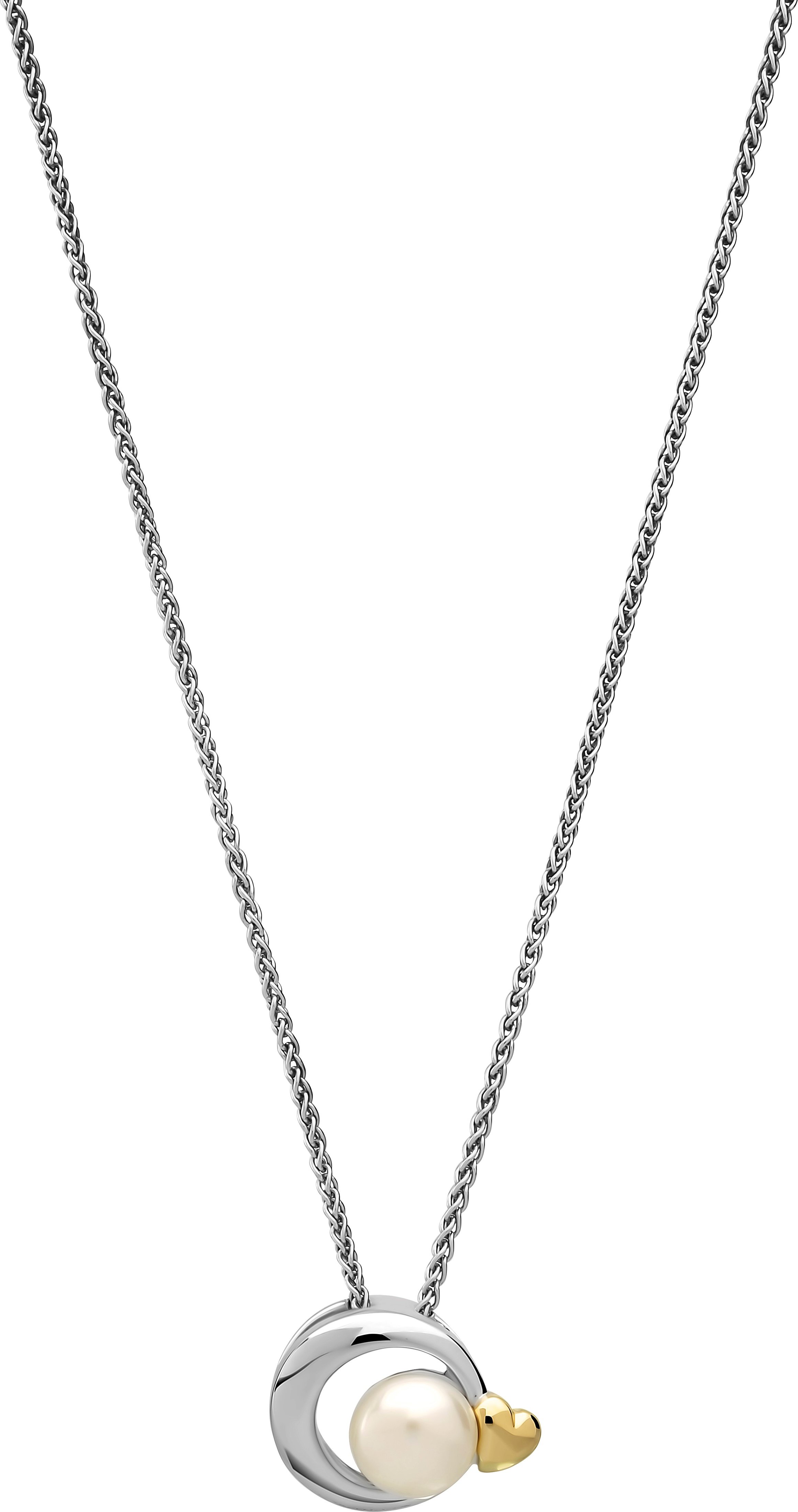Orphelia 'Mathilde' Damen 925 Sterling Silber Kette mit Anhänger - Silber/Gold ZH-7510/G