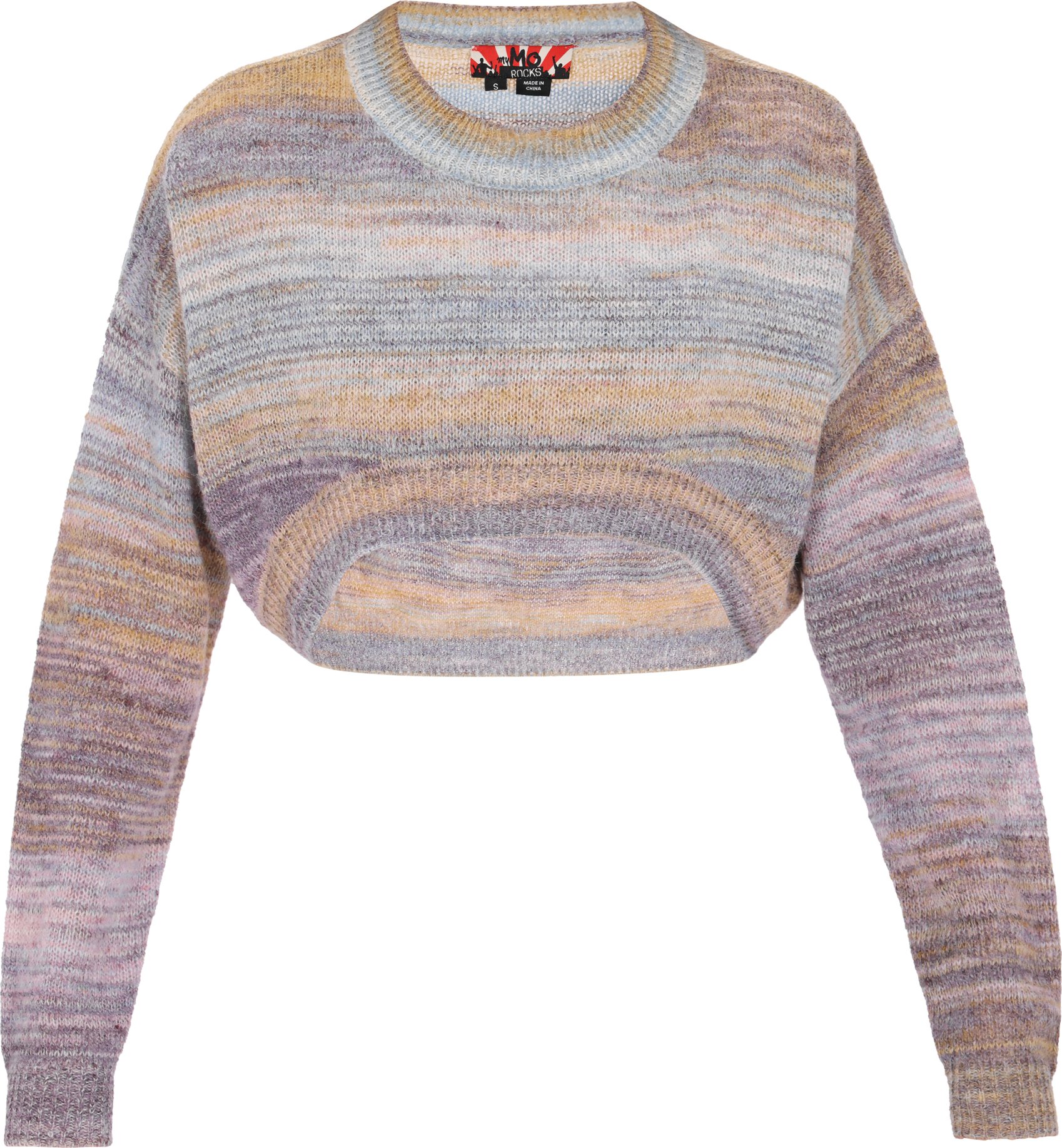 Mymo Pullover Frauen blau mehrfarbig