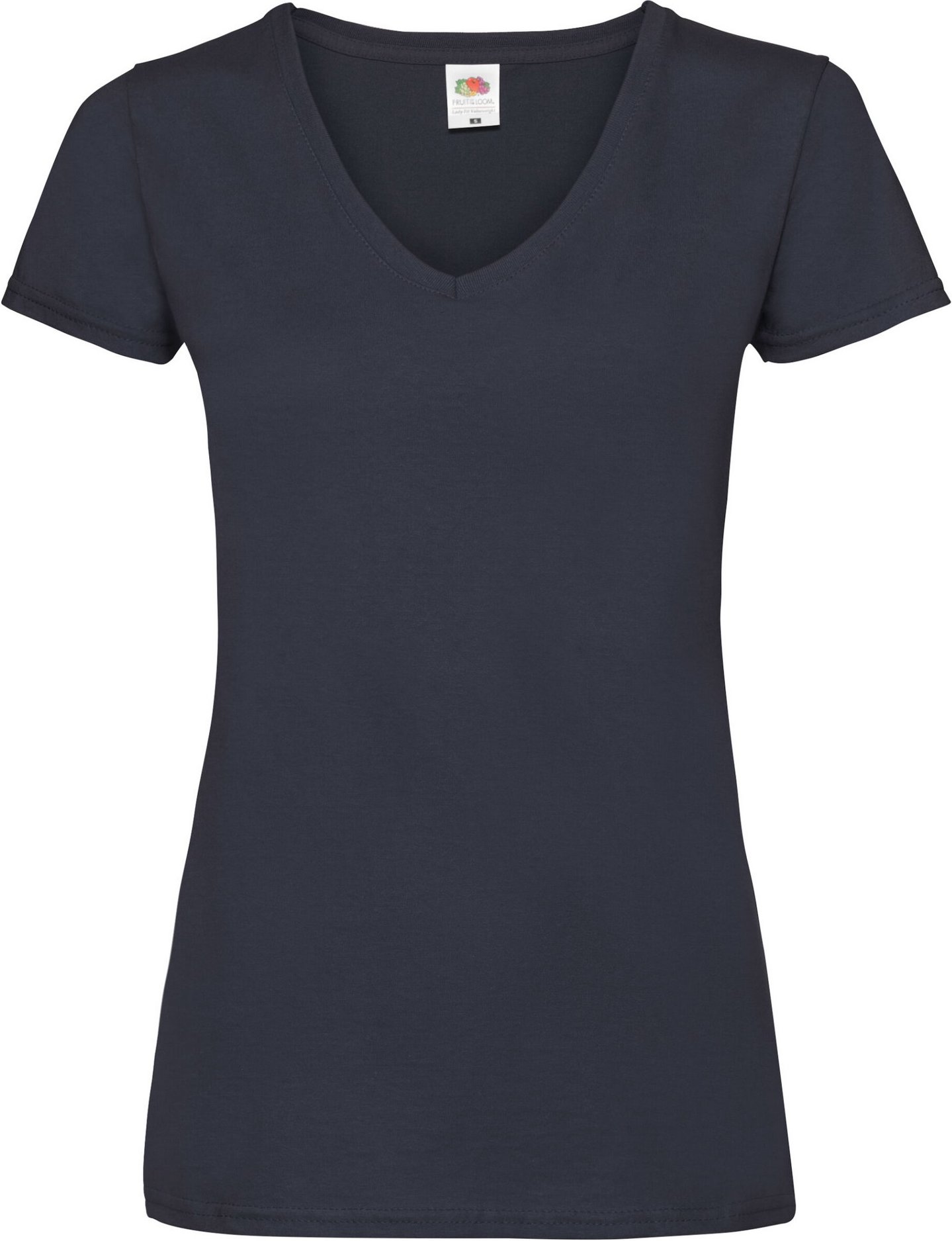 Fruit of the Loom - "Valueweight" T-Shirt V-Ausschnitt für Damen (Marineblau)