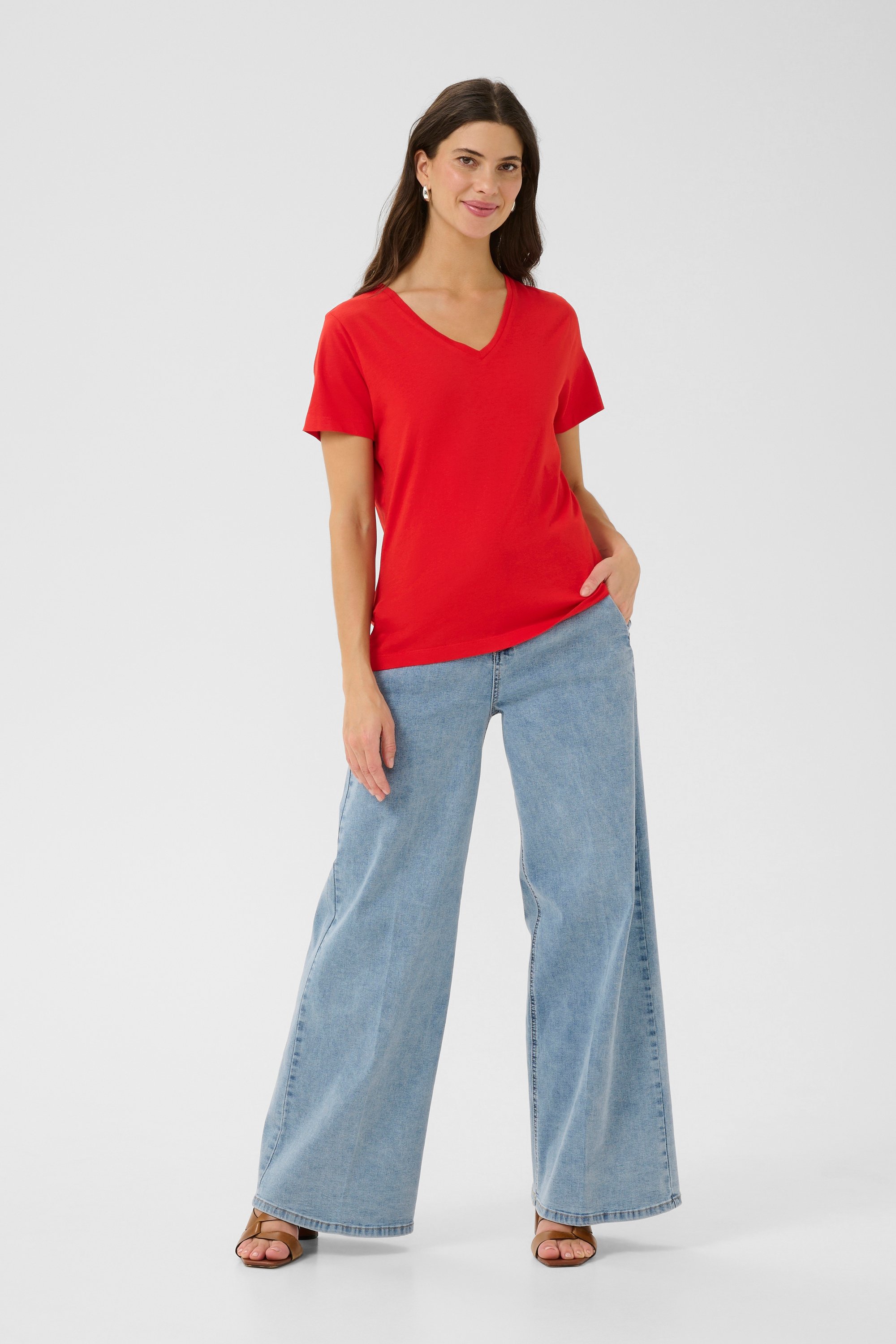 T-Shirt Normale Passform red