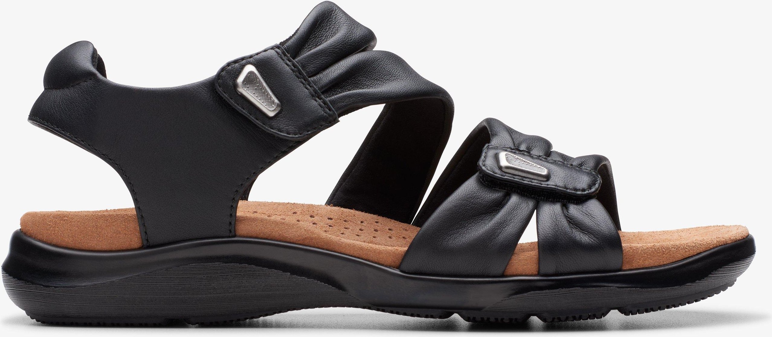 Kitly Ave Schwarze Leder-Sandalen