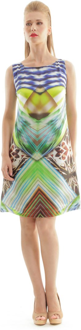 Thumbnail - A Line Print Kleid